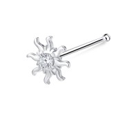 Sun Silver Bone Nose Stud NSKD-1822